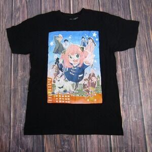 Spy x Family Shirt Mens Medium Black Crunchyroll Anime Anya Forger Tee Graphic